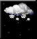 Rain showers, Snow, Partly cloudy